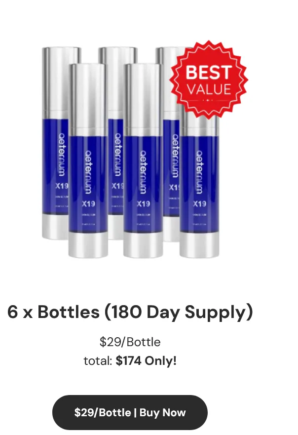 Aeternum X19- 6-bottle basic pack for 180-day supply